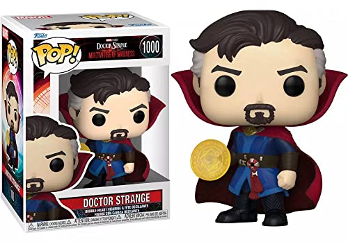 POP Marvel: Doctor Strange Multiverse of Madness - Doctor Strange Funko Vinyl Figure (Bundled with Compatible Box Protector Case), Multicolor, 3.75 inches