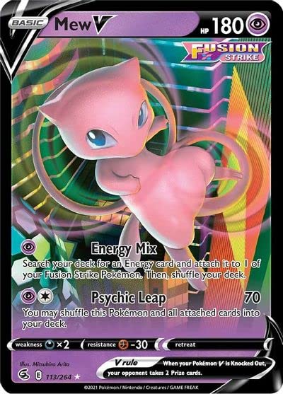 Mew V - 113/264 - Ultra Rare - Sword & Shield - Fusion Strike