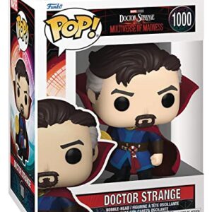 POP Marvel: Doctor Strange Multiverse of Madness - Doctor Strange Funko Vinyl Figure (Bundled with Compatible Box Protector Case), Multicolor, 3.75 inches