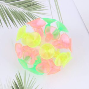 4Pcs Suction Cup Ball Toys Parent- Child Interaction Sucker Ball Toy Glow in The Dark Suction Ball for Kids Birthday Party Favors Indoor Outdoor Play