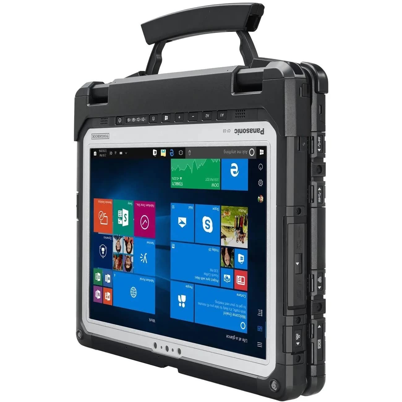 Panasonic Toughbook CF-33, with 2.40GHz Intel i5-6300U, 12" QHD Multi-Touch + Digitizer, 16GB RAM, 512GB SSD, Wi-Fi, BT, 4G LTE, Dual Pass, TPM, Win 10 Pro (Renewed)