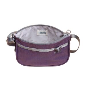 HAIKU Lark RFID Blocking Zippered Crossbody Travel Bag, BlackBerry