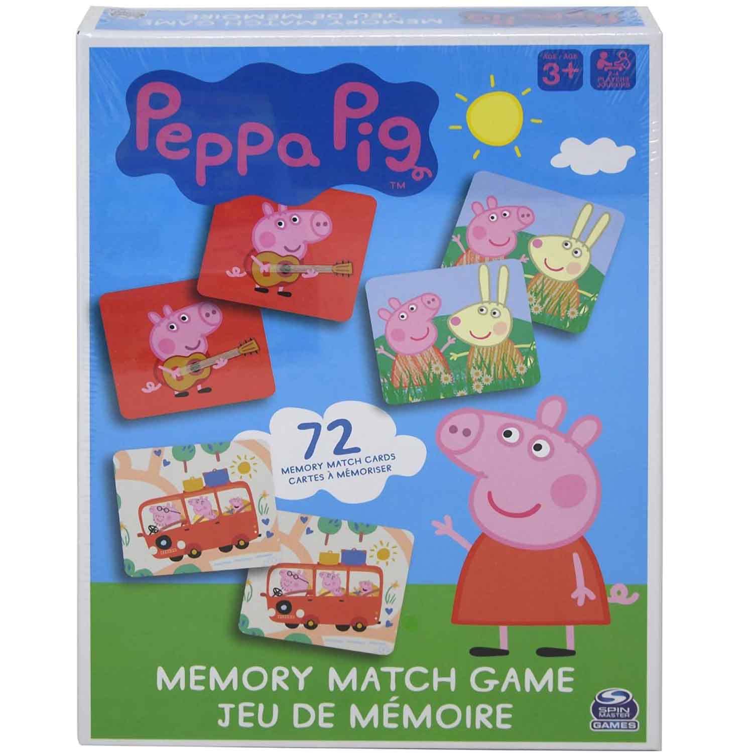 Peppa Pig Matching Game for Kids Ages 3 and Up, Fun Preschool Game for 1+ Players