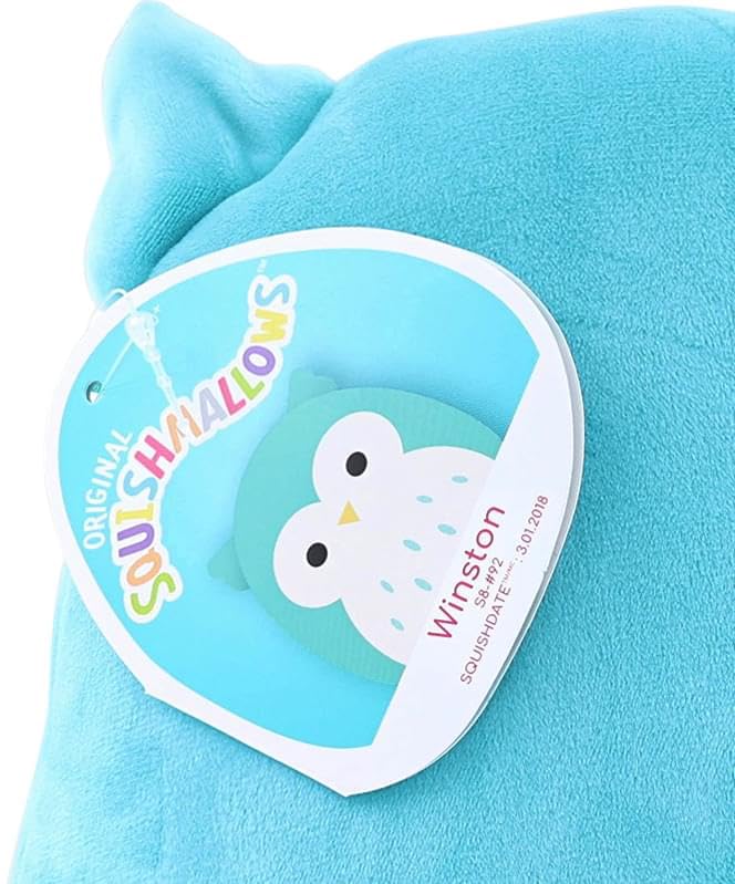 Squishmallows Official Kellytoy Plush 7.5 Inch Squishy Stuffed Toy Animal (Winston Owl)