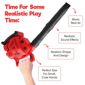 Misco Toys Pretend Play Kids Leaf Blower Toy Tool Garden Set, Kids Construction Gardening Toy, Blows Real air Power, Perfect for Toddlers and Babies, Realistic Effect and Great Gift!