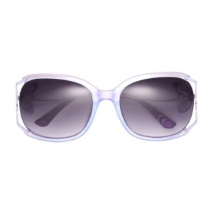 Betsey Johnson Women's Rainbows & Butterflies Sunglasses Butterfly, Crystal Purple, 57mm