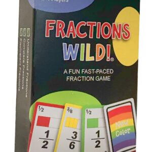 Fractions Wild - Match Fraction Number or Color to be The First to get rid of All Your Cards! Easy to Learn, Fun to pla Math Game for 3rd, 4th, 5th and 6th Grades.