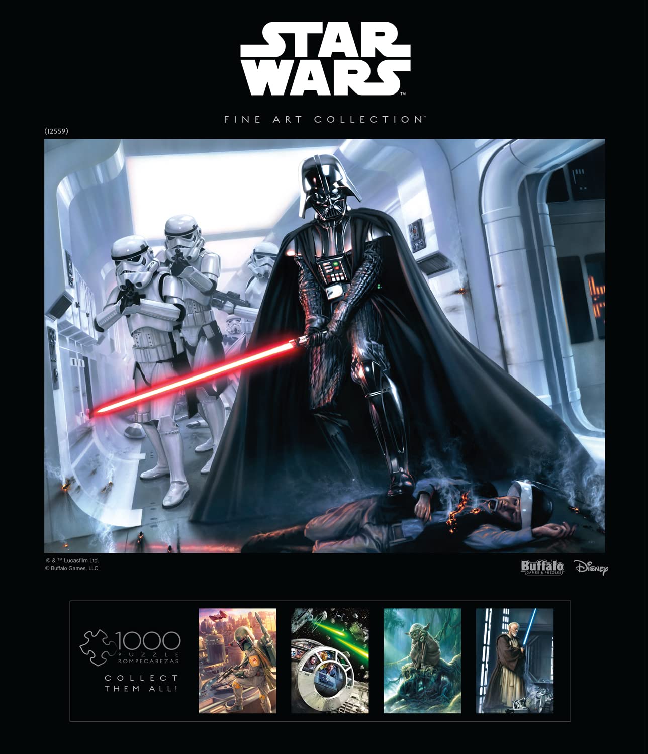 Buffalo Games - Star Wars - The Arrival of Lord Vader - 1000 Piece Jigsaw Puzzle for Adults Challenging Puzzle Perfect for Game Nights - Finished Puzzle Size is 26.75 x 19.75