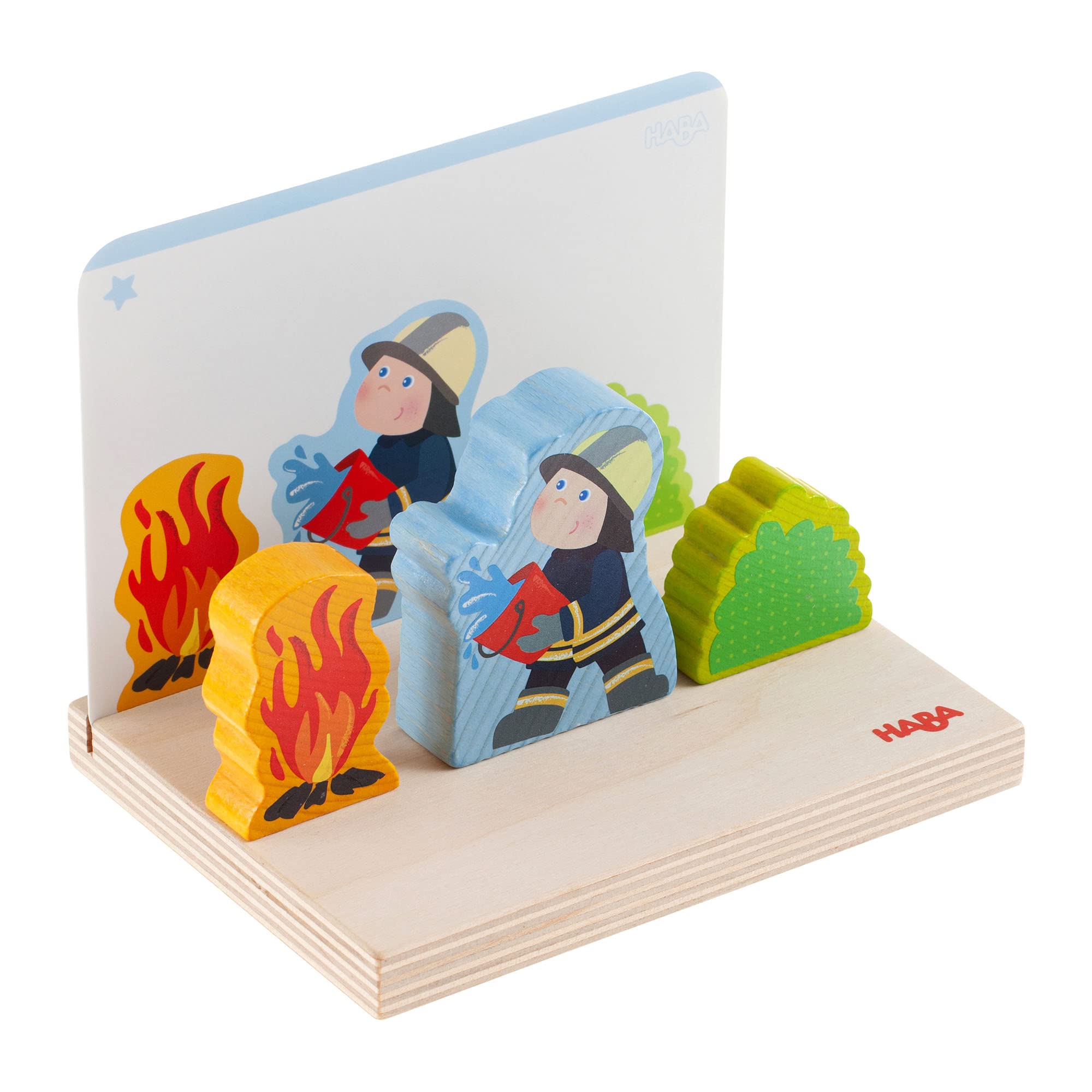 HABA Fire Brigade Stacking Toy (Made in Germany)