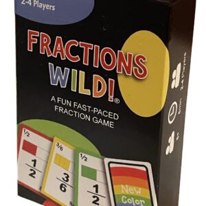 Fractions Wild - Match Fraction Number or Color to be The First to get rid of All Your Cards! Easy to Learn, Fun to pla Math Game for 3rd, 4th, 5th and 6th Grades.