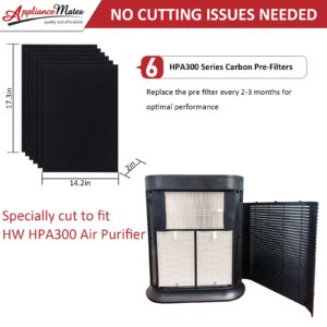 HRF-A300 Pre Filter A Replacement for Honeywell HPA300 Series HEPA Air Purifier, 6-Pack Pre-Cut Carbon Pre Filter