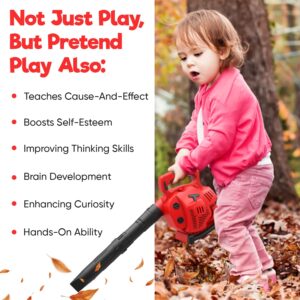 Misco Toys Pretend Play Kids Leaf Blower Toy Tool Garden Set, Kids Construction Gardening Toy, Blows Real air Power, Perfect for Toddlers and Babies, Realistic Effect and Great Gift!