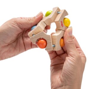 HABA Clutching Toy Ball Wheel Wooden Baby Toy (Made in Germany)