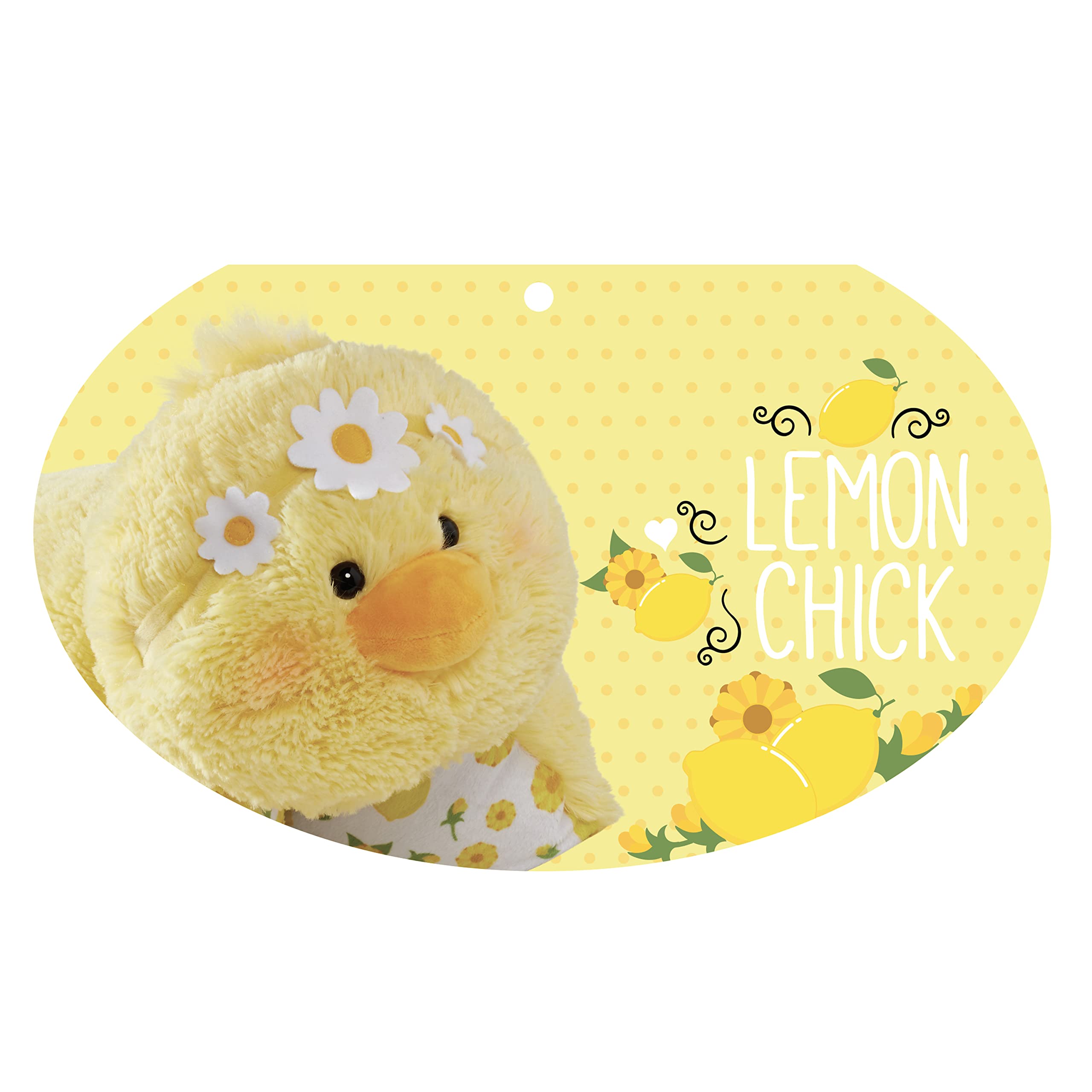 Pillow Pets Sweet Scented Lemon Chick Stuffed Animal Plush Toy Pillow, 1 Count (Pack of 1), Yellow