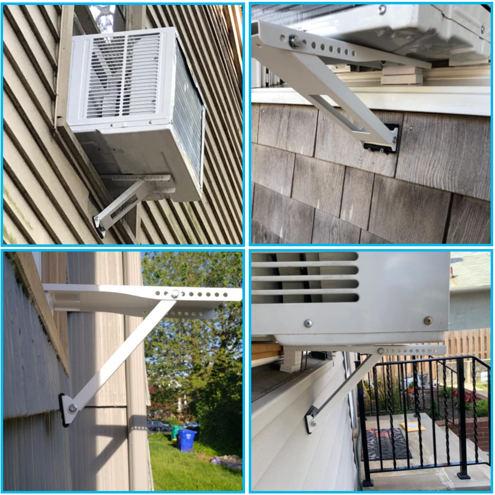 Window Air Conditioner Support Bracket, Universal AC Unit Window Brackets Light Duty, Up to 85 lbs.