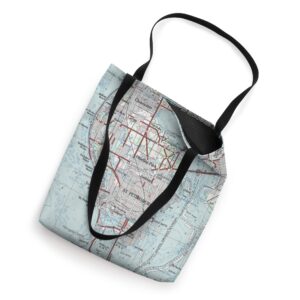 St Petersburg FL Map (1988) Tote Bag