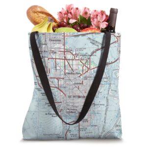 St Petersburg FL Map (1988) Tote Bag