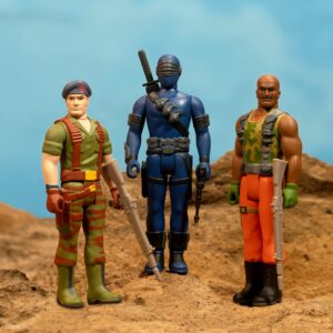 Super7 G.I. Joe Snake Eyes - 3.75" G.I. Joe Action Figure with Accessory Classic Cartoon Collectibles and Retro Toys