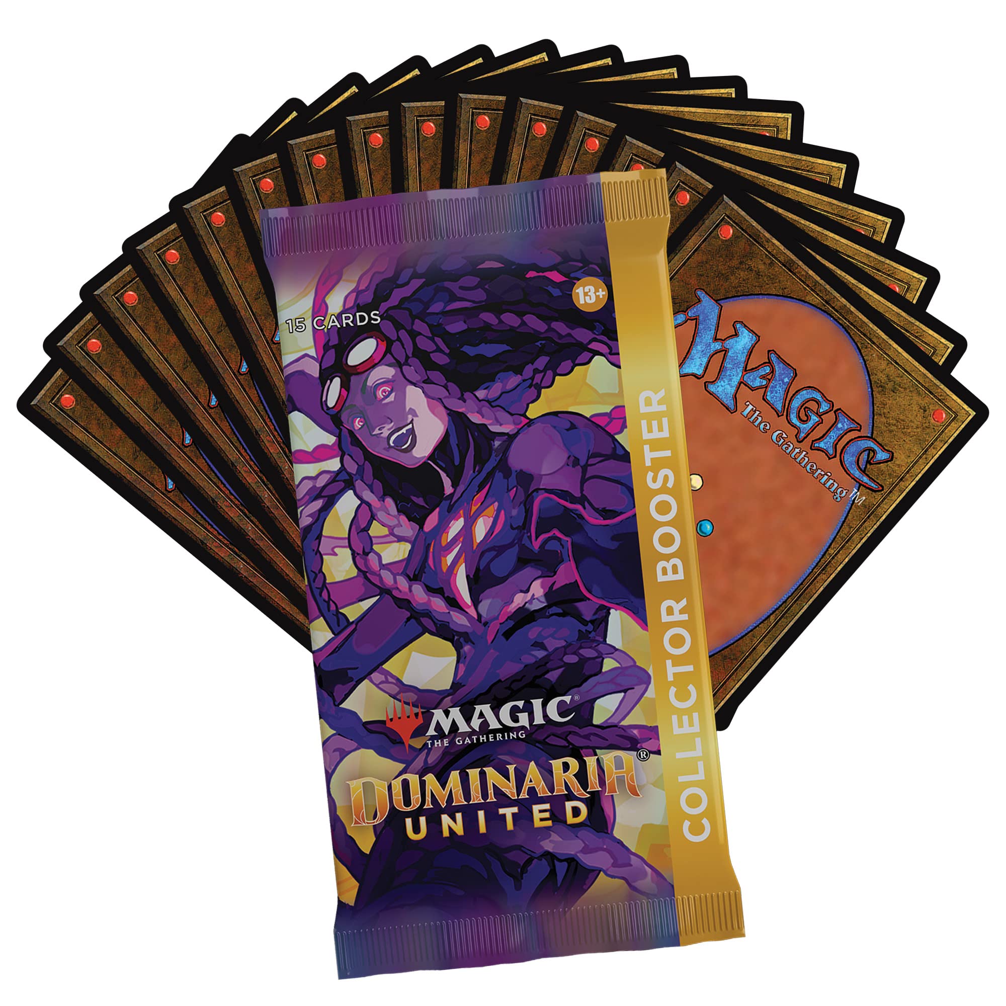 Magic The Gathering Dominaria United Collector Booster Box | 12 Packs + Topper Card (181 Magic Cards)