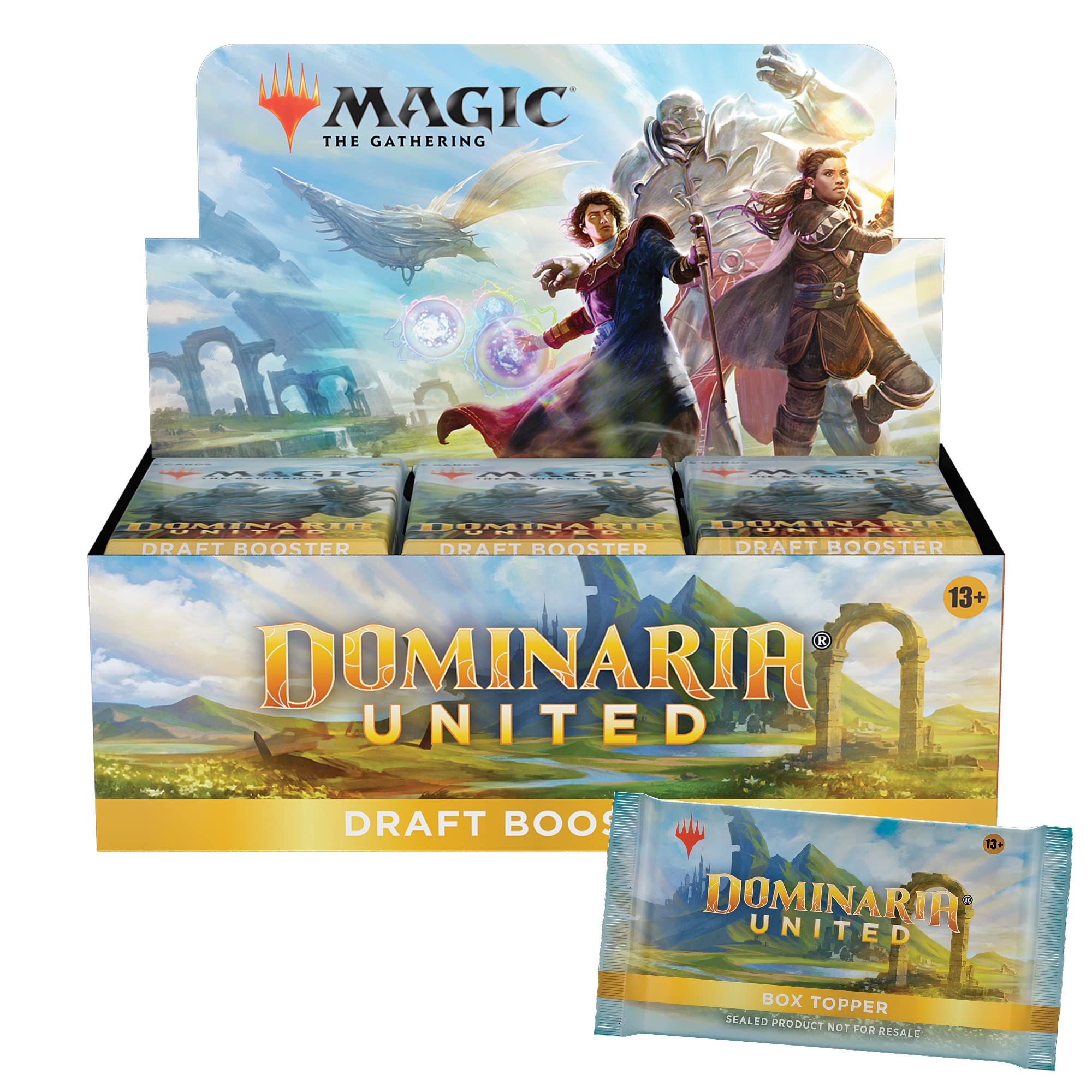 Magic: The Gathering Dominaria United Draft Booster Box | 36 Packs + Box Topper Card (541 Magic Cards)