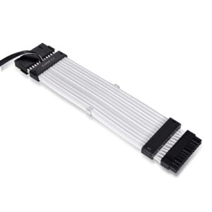 Lian Li Strimer Plus V2 24 Pin (PW24-PV2) -Addressable RGB Power Extension Cable (Strimer L-Connect 3.0 Controller Included) - for Motherboard Connector, PW24-PV2 BLACK