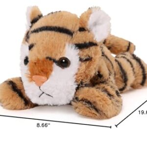 MaoGoLan Tiger Stuffed Animals, Stuffed Mommy Tiger with 3 Cubs, 4 PCs Large Tiger Plush Set for Boys Girls, Birthday Gift 20 inches