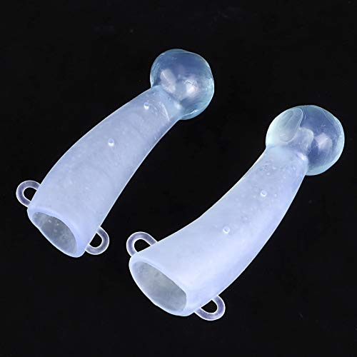 POCREATION Cow Horn Protector, Silicone Calf Cattle Bull Cow Horn Round Cornered Anti Fight Protector Farm Accessory with Clamp