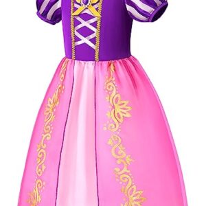 knemmy Princess Costume Dress Up Clothes for Little Girl Halloween Cosplay Christmas Birthday Outfit