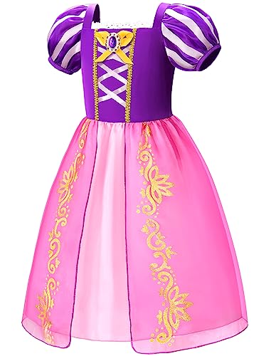 knemmy Princess Costume Dress Up Clothes for Little Girl Halloween Cosplay Christmas Birthday Outfit