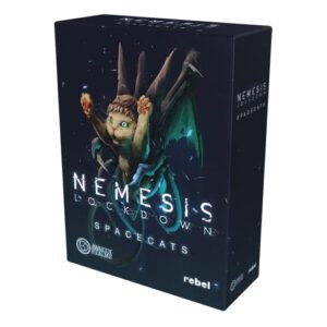 Nemesis: Lockdown: Spacecats - Board Game Expansion by Awaken Realms - Sci-Fi Horror Game - Strategy Game - Cooperative Adventure Game - Adults & Teens Ages 14+ - 1-5 Players - Playtime 1-2 Hours