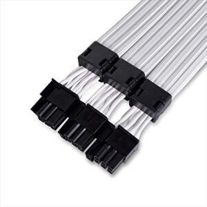 Lian Li Strimer Plus V2 Triple 8 Pin (PW12-PV2) -Addressable RGB VGA Power Cable (No Controller Included) -for Triple 8 PIN GPU Connector For Personal Computer, PW12-PV2 Black