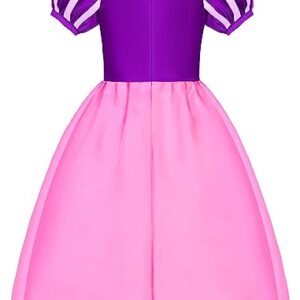 knemmy Princess Costume Dress Up Clothes for Little Girl Halloween Cosplay Christmas Birthday Outfit