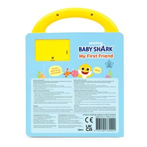 Baby Shark My First Friend 3 Button Sound Book with Handle, Children's Sound Books, Interactive Learning Books for Toddlers, Learning & Education Toys, Baby Shark Gifts for Babies