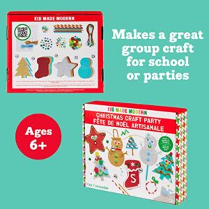 Kid Made Modern - Christmas Craft Party Kit - 175+ Piece Collection - DIY Kids Crafts - Bulk Craft Set - Create Your Own Art - Includes Holiday Inspired Art Supplies - Ages 6+