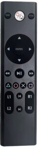 media remote control replacement for playstation 4 (ps4), compatible with playstation 5 (ps5) with dedicated buttons