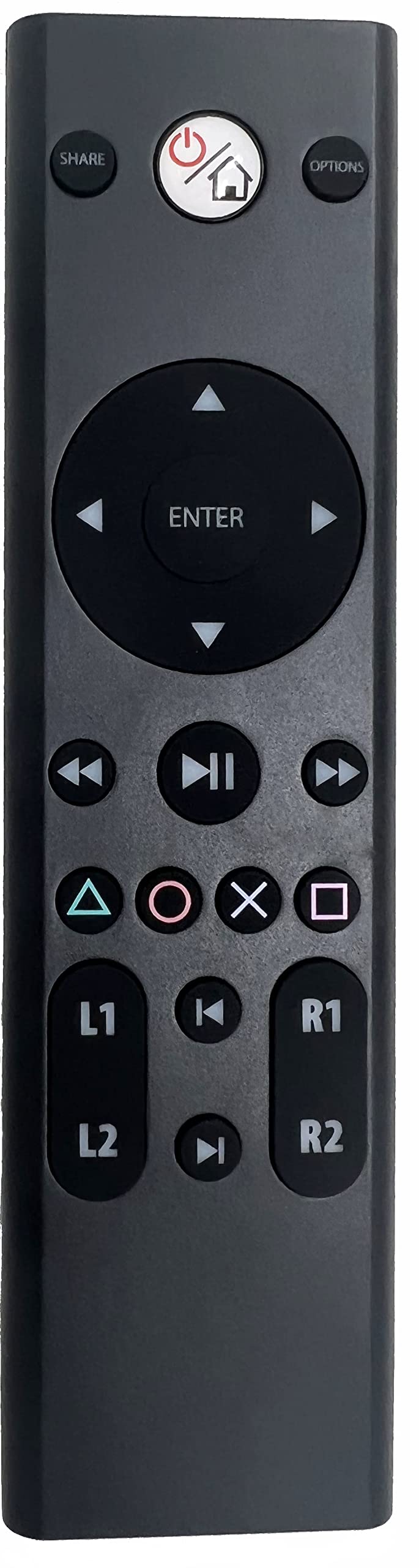 Media Remote Control Replacement for Playstation 4 (PS4), Compatible with Playstation 5 (PS5) with Dedicated Buttons