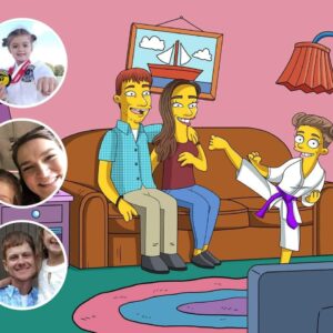 Simpsons Personalized Caricature Digital Art | Wall Art | Wall Decor | Simpsons Custom Family Digital Version