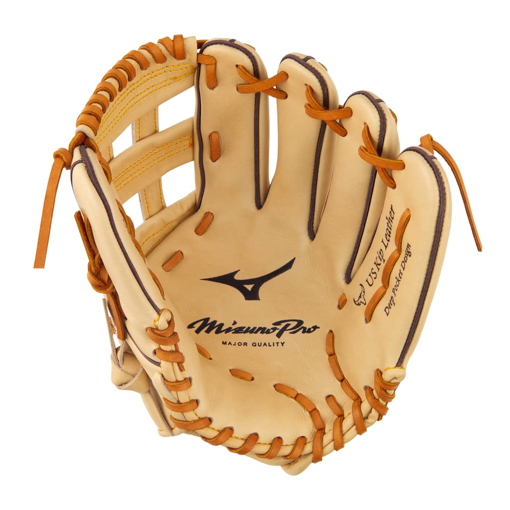 Mizuno GMP2FTJ-100D Mizuno Pro 12" Baseball Glove, TAN