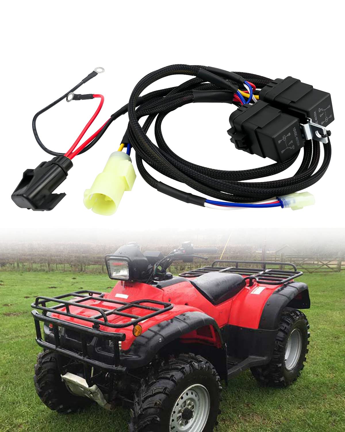 Shift Bypass Wiring Harness Kit Fits for Honda Rancher 450 ES 1998 1999 2000 2001 2002 2003 2004 Angle Sensor Computer Bypass Kit