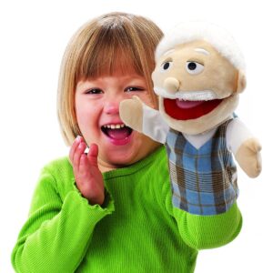 Family Hand Puppets,Puppets for Kids Role Paly Family Members 13.4 INCH Multi-Ethnic Puppets Plush Soft Hand Puppets Family Puppets Story Toys, Puppets for Girls Boys Finger Puppets Puppet Set Gifts