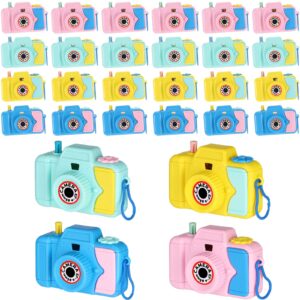 Chivao 24 Pcs Toy Camera Bulk, Camera Toy Set Return Gifts for Boys Girls Birthday, Mini Plastic Toy Camera Party Favors, Goodie Bag Fillers