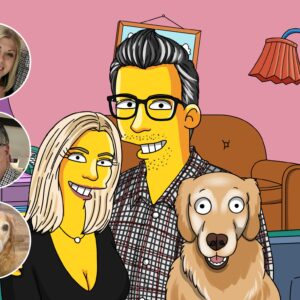 Simpsons Personalized Caricature Digital Art | Wall Art | Wall Decor | Simpsons Custom Family Digital Version