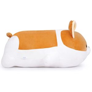 MIAOHAHA Plush Corgi Dog Toy 15.7in Stuffed Animal Corgi Doll Shiba Inu Dog Plush Pillow, Gift for Kids and Girls(Corgi,40cm/15.7in)