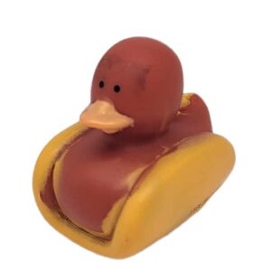 Cool Rubber Ducks (2") Standard Size. (12 Pack) Cute Duck Bath Tub Pool Toys. (Fast Food Rubber Duckies)