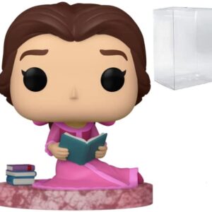 POP Disney: Ultimate Princess - Belle Funko Vinyl Figure (Bundled with Compatible Box Protector Case), Multicolor, 3.75 inches