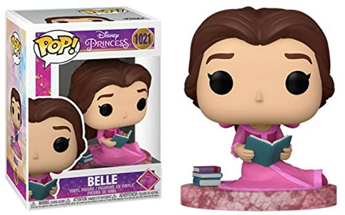 POP Disney: Ultimate Princess - Belle Funko Vinyl Figure (Bundled with Compatible Box Protector Case), Multicolor, 3.75 inches