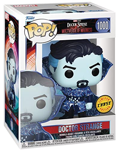 POP Marvel: Doctor Strange Multiverse of Madness - Dr. Strange Limited Edition Chase Funko Vinyl Figure (Bundled with Compatible Box Protector Case), Multicolor, 3.75 inches