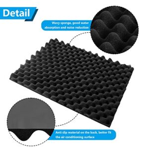 Air Conditioner Drip Cushion,AC Rain Cover,Window AC Removable Foam Mat for Stop Annoying Sounds of Water Drpping onto Your AC(Magnetic Suit for Iron Surface)