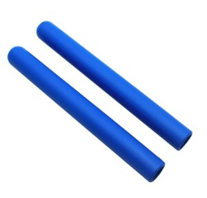 tuoren 2pcs drumstick grips comfortable anti slip handles drum kits percussion accessories for drumming exercise (blue)