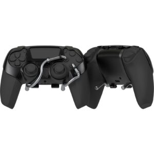 exknight leverback fps mechanical paddles attachment, back buttons gaming paddles for ps5 controller (black)